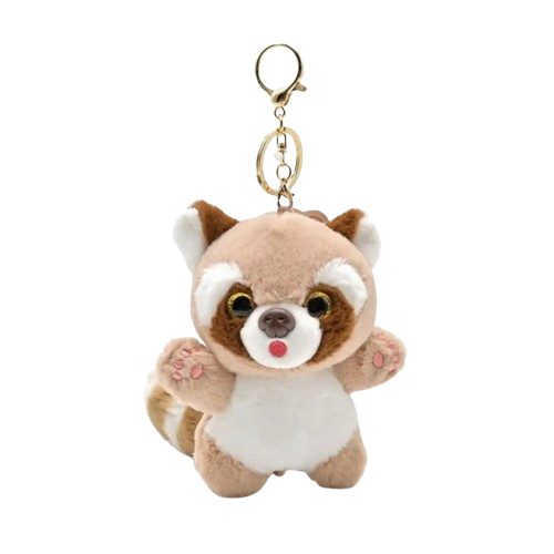 Raccoon And Red Panda Keychain Pendant