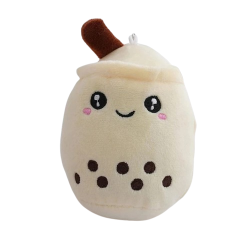 Milk Tea And Boba Plush Keychain Pendants